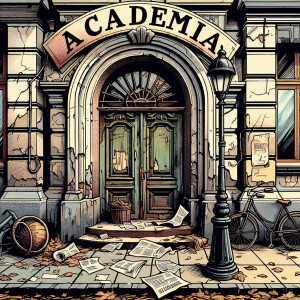 Create a drawing or comic book style image showing the entrance...
