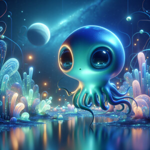 a Cute  alien