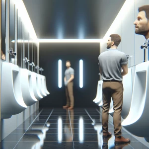 … and I walk in to the bathroom and what I saw got me speechless...