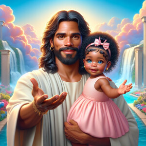 Create a 3D realistic artwork featuring the phrase 'Jesus Saves'...