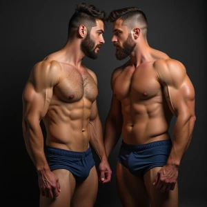 Carloss y Ramón tienen un cuerpo velludo y musculoso y ese miemb...