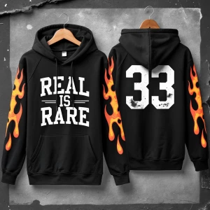 Black lightly worn  hooded sweatshirt onhangers. Pictures of bot...