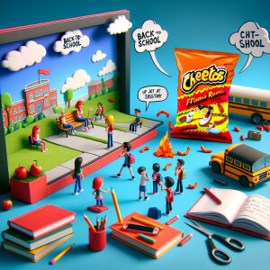 Necesito stop Motion de regreso ah clases con Cheetos flaming ho...