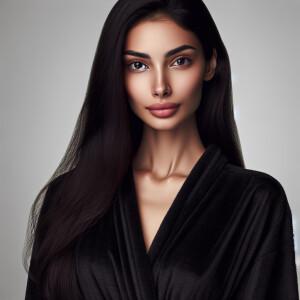 Could you do an AI portrait of Katrina Kaif with very long hair...