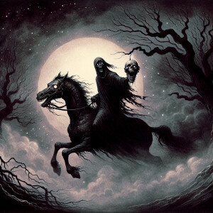 Dullahan cryptid, purgatory background