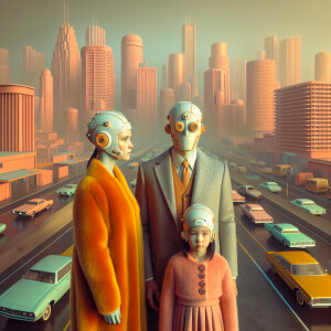 In the heart of a once-lively cityscape frozen in the ‘50s aesth...