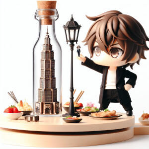 [(white background:1.4)::5],(chibi:1.3),bottle bottom,lampstand,...