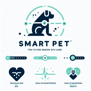 Design a minimalist logo for 'SmartPet', a company focused on fu...