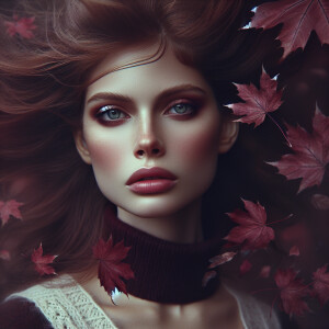 Beautiful photorealistic image. Facial portrait, facing forward...