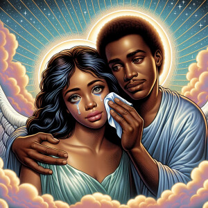 Ensure that the image distinctly represents both Jesus Christ an...