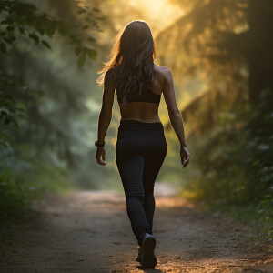 Capture the elegance of a fair-skinned woman with dark long hair...