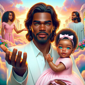 Create a 3D realistic artwork featuring the phrase 'Jesus Saves'...