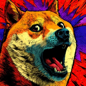 MEME DOGE in GTA art style,  amazing doge, in the style of a Gra...