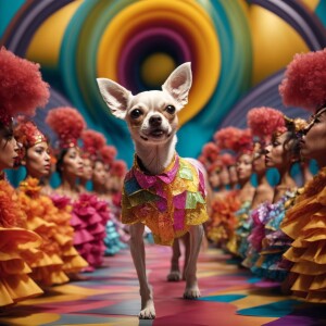 Create an 8K Ultra-HD, 3D animation of anthropomorphic, well-gro...