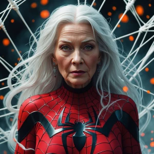 Create an image of Madame Web, the clairvoyant character from Ma...