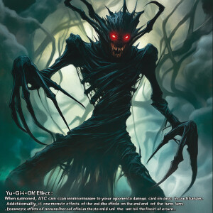 The ATC Terror is a unique monster card in the "Yu-Gi-Oh!" serie...