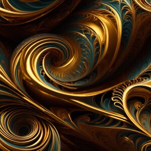 Design an 8K UHD 3D animated motion graphic with complex swirlin...