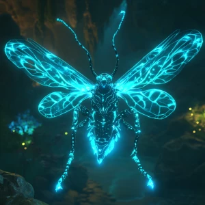 In the dimly-lit depths of an alien world, a mesmerizingly enigm...