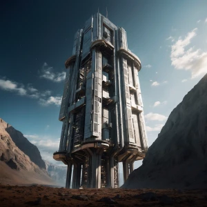 Rising gracefully from the barren landscape, the immaculate avan...