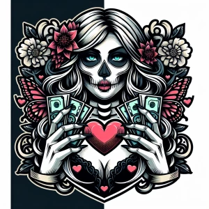 Shaped Logo
 brand name [Dead Hearts & Butterflies]
Anime logo
E...