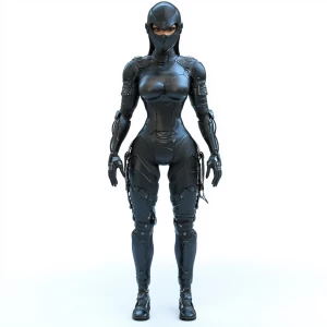 A full body wide angle shot of s thick curvy ebonypuerto Rican f...