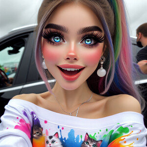 (solid background), ((multiple thick acrylic pigment vivid color...