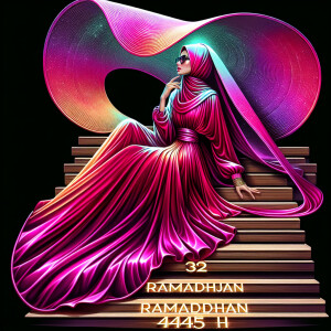 a k hdr 300dpi airbrush oil painting of a muslim woman in a brig...