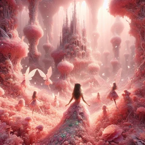 Создайте изображение в сказочном, фентезийном стиле: менкая прин...