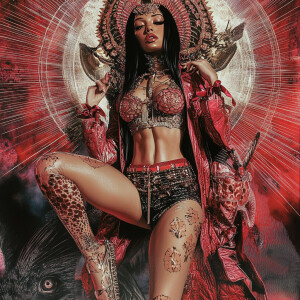 Goddess coatlicue  --sref 1974360993 639787569 2178024008