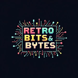 Design a logo for "Retro Bits & Bytes," a YouTube channel center...