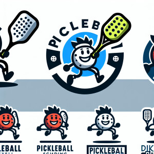 a pickleball holding a pickle ball racquet