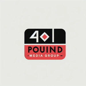 Create a vector logo named 4pound media group for a film company...