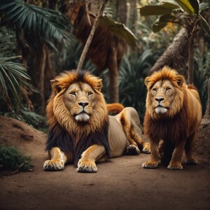 A picture of a lion tail, monkey, and a donkey combined