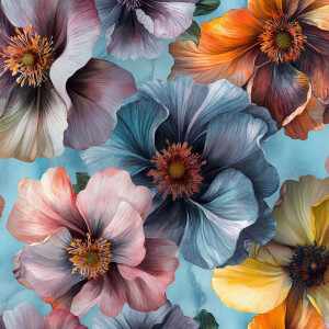 Create a seamless, tileable pattern featuring a diverse range of...