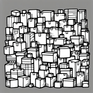 create a doodle with easy to color boxes with an outline