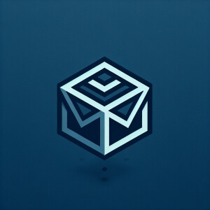 an isometric box that looks like an envelope