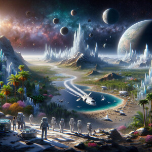 A world being conquered and invaded by the human race