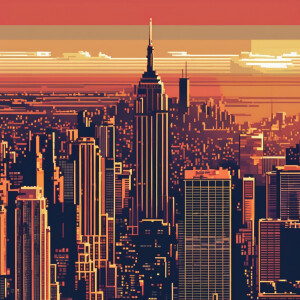 Tailor on top of Empire State Building