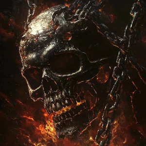 Metal Music Album Cover, Metal, Realistic