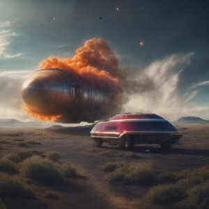 President Trump escaping a bullet as a super hero