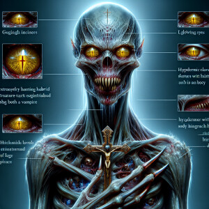 a ultra-realistic,haunting,gleaming strigoi vampire/witch hybrid...