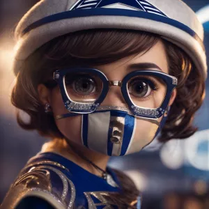 Wearing a Dallas Cowboys Jersey :1, immaculately designed  highl...