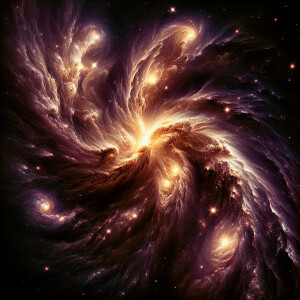 In the midst of a cimmerian dreamlike star merger, a celestial e...