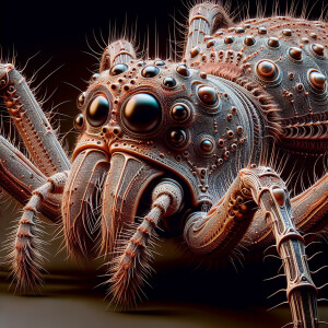 Spider in the style of Yautja's (Hunter Predator),ultra-detailed...
