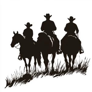 Design a silhouette depicting three successive family showing da...
