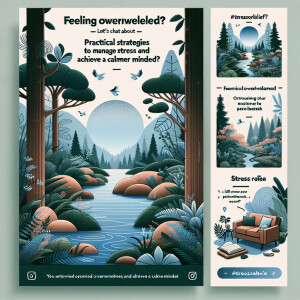 **Visual:**

The visual for the Instagram post about stress reli...