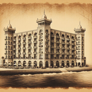 طراحی نمای کلاسیک فاخر برای هتل چهار طبقه در چابهار کشور ایران ن...