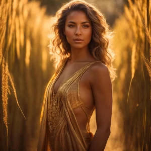 “Full body image of a breathtakingly beautiful young woman stand...