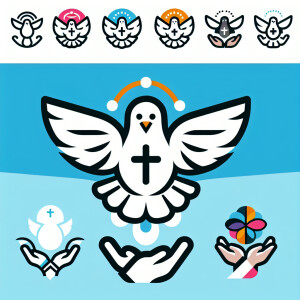 white pigeon for confirmation sacrament