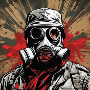 Make a poster with blank areas that looks ripped out, have the c...